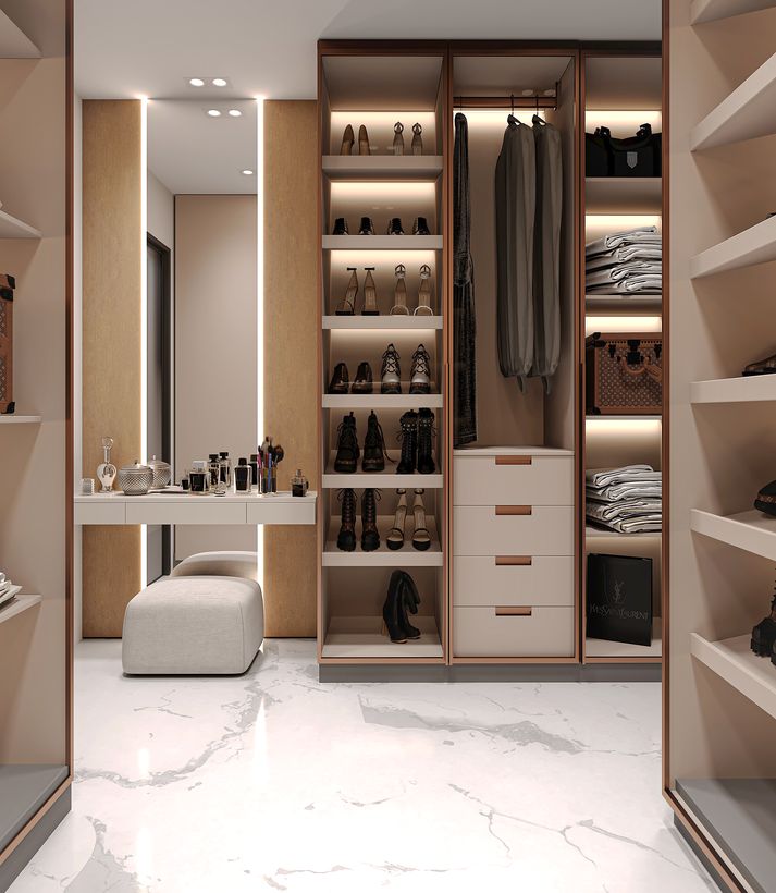 Walk-in Closet with Vanity