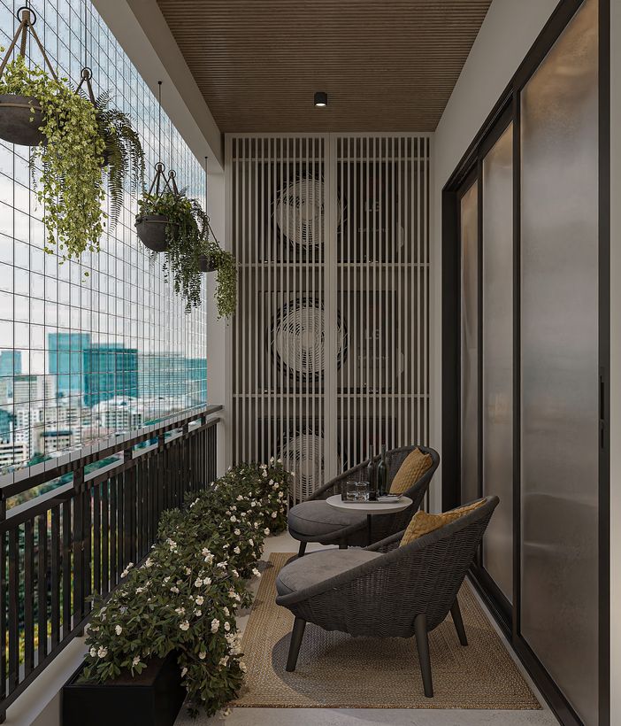 City View Balcony — View 1