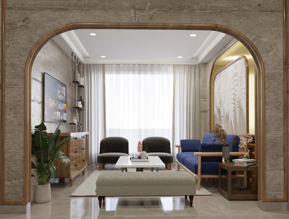 Arch Doorway Living Room
