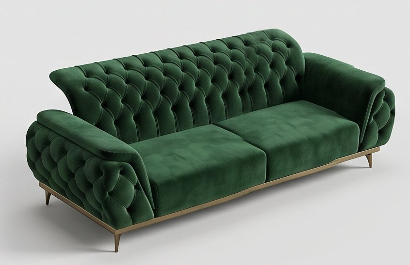 Emerald Chesterfield Sofa